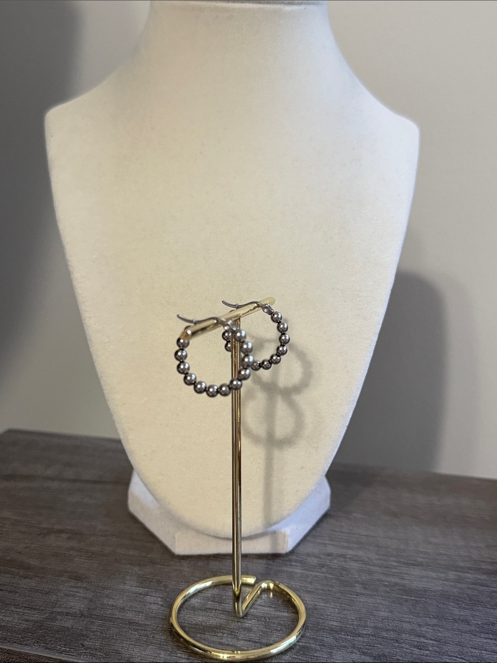 Stainless Steel Round Hoop Earrings